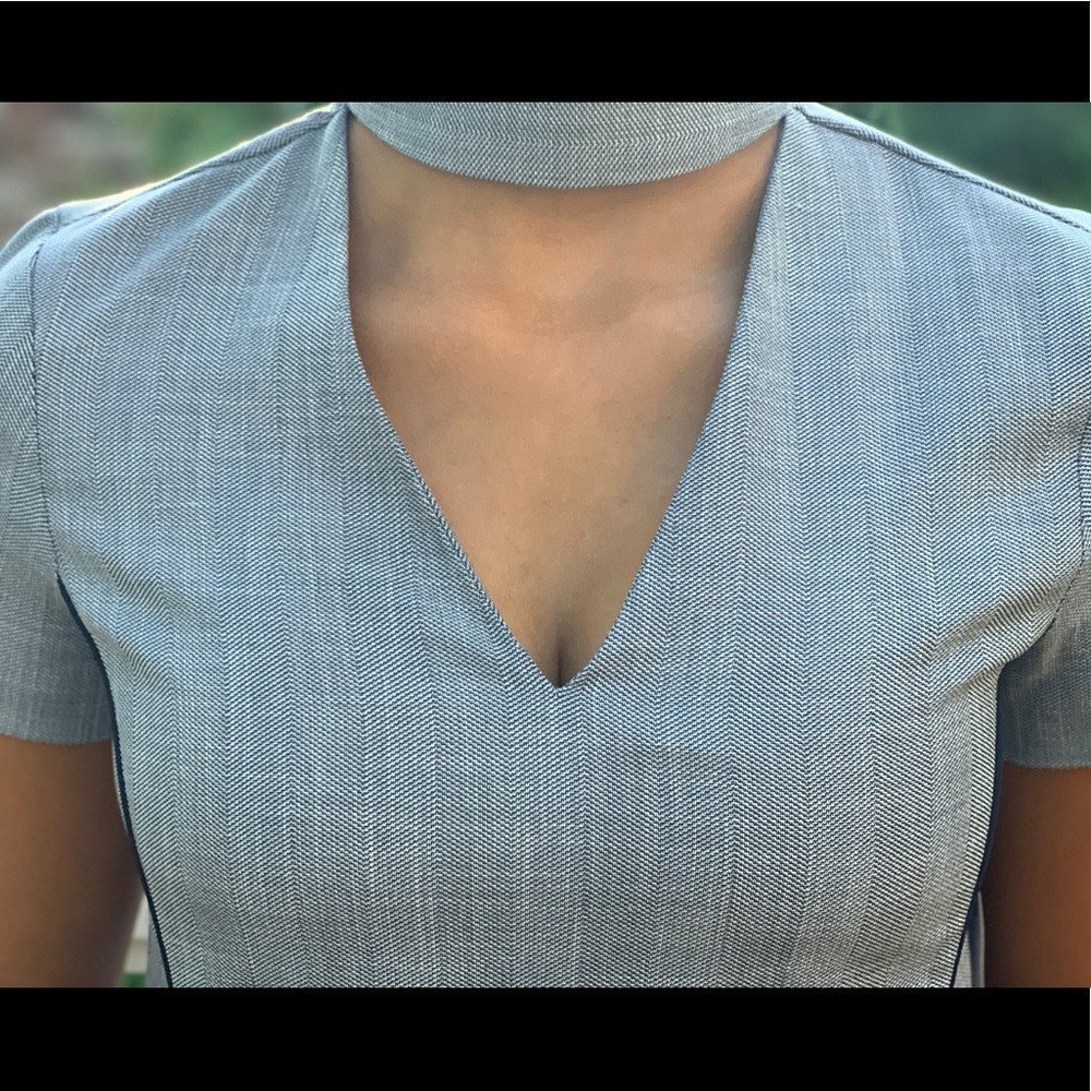 Zara Dress S. Blue w/ chest cut out - Picture 3 of 7